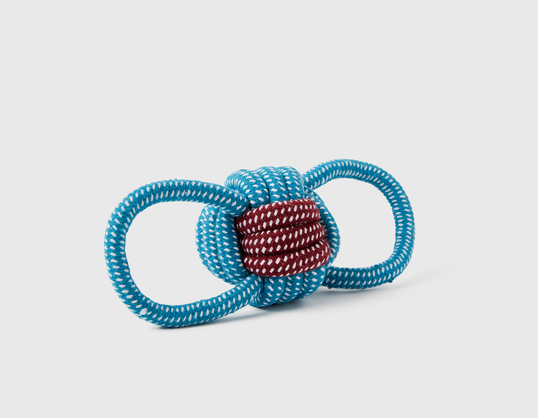 Blue and Red Double Loop Celtic Knot Rope