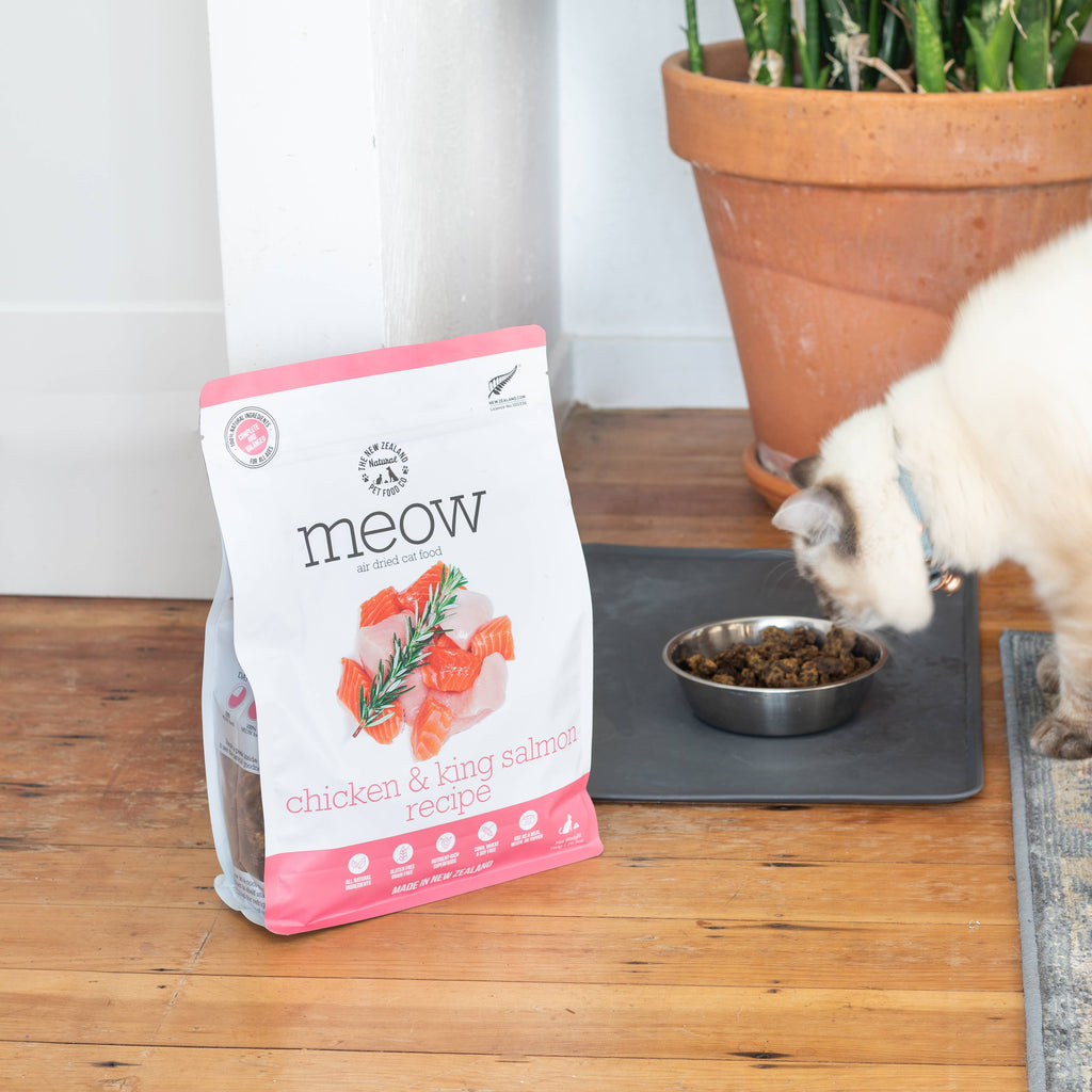 Meow Ch King Salmon Air Dried Cat Food SHORT DATED