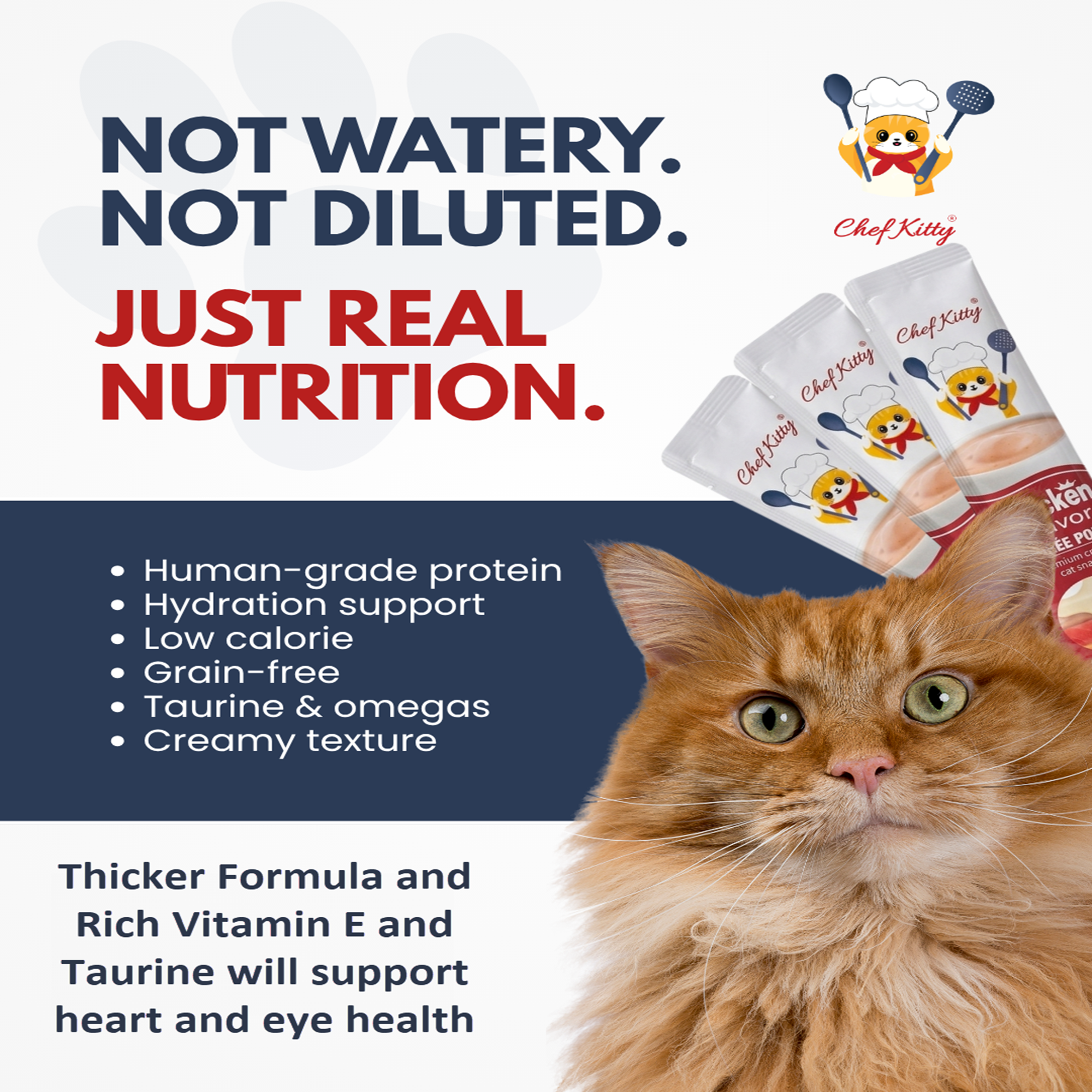 Chef Kitty Purée Pops – Lickable Creamy Cat Treats (20 Pack)