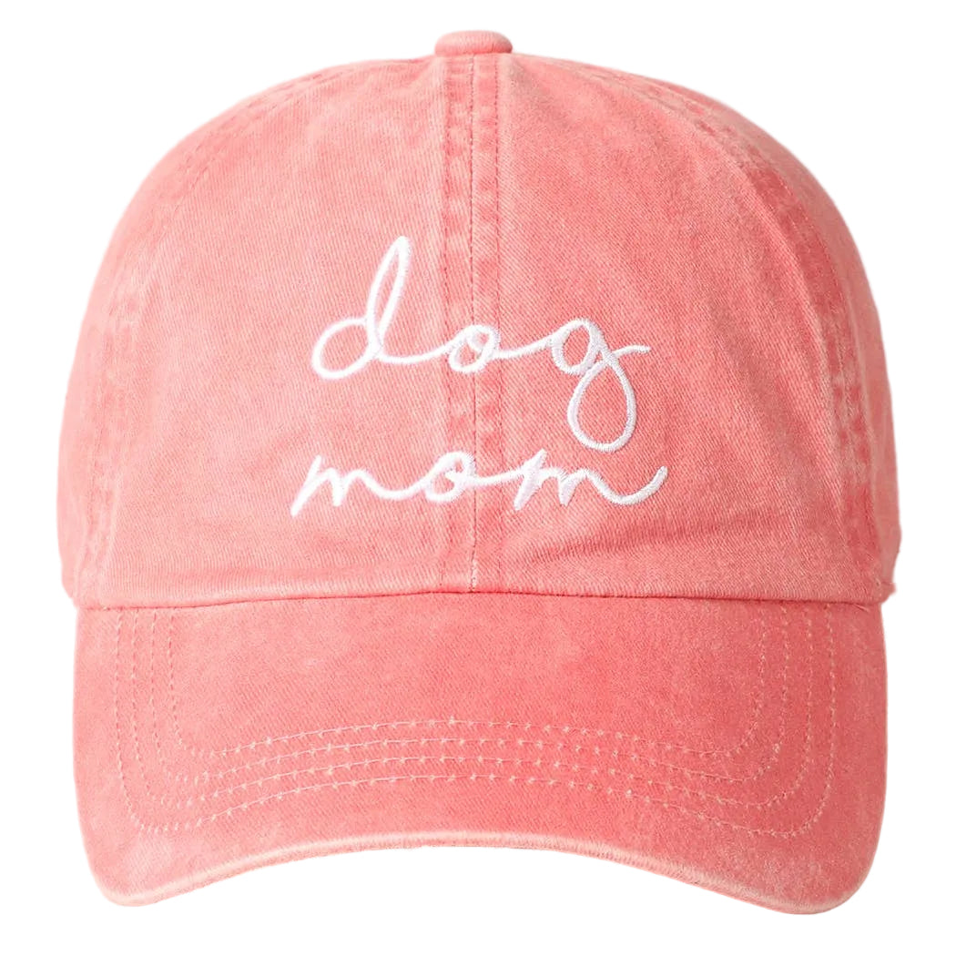 Dog Mom Lettering Embroidery Baseball Cap