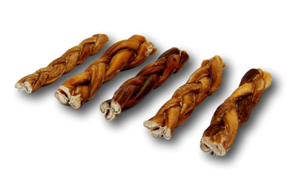 Bully Stick 6"  Braided  (BS0601RB)