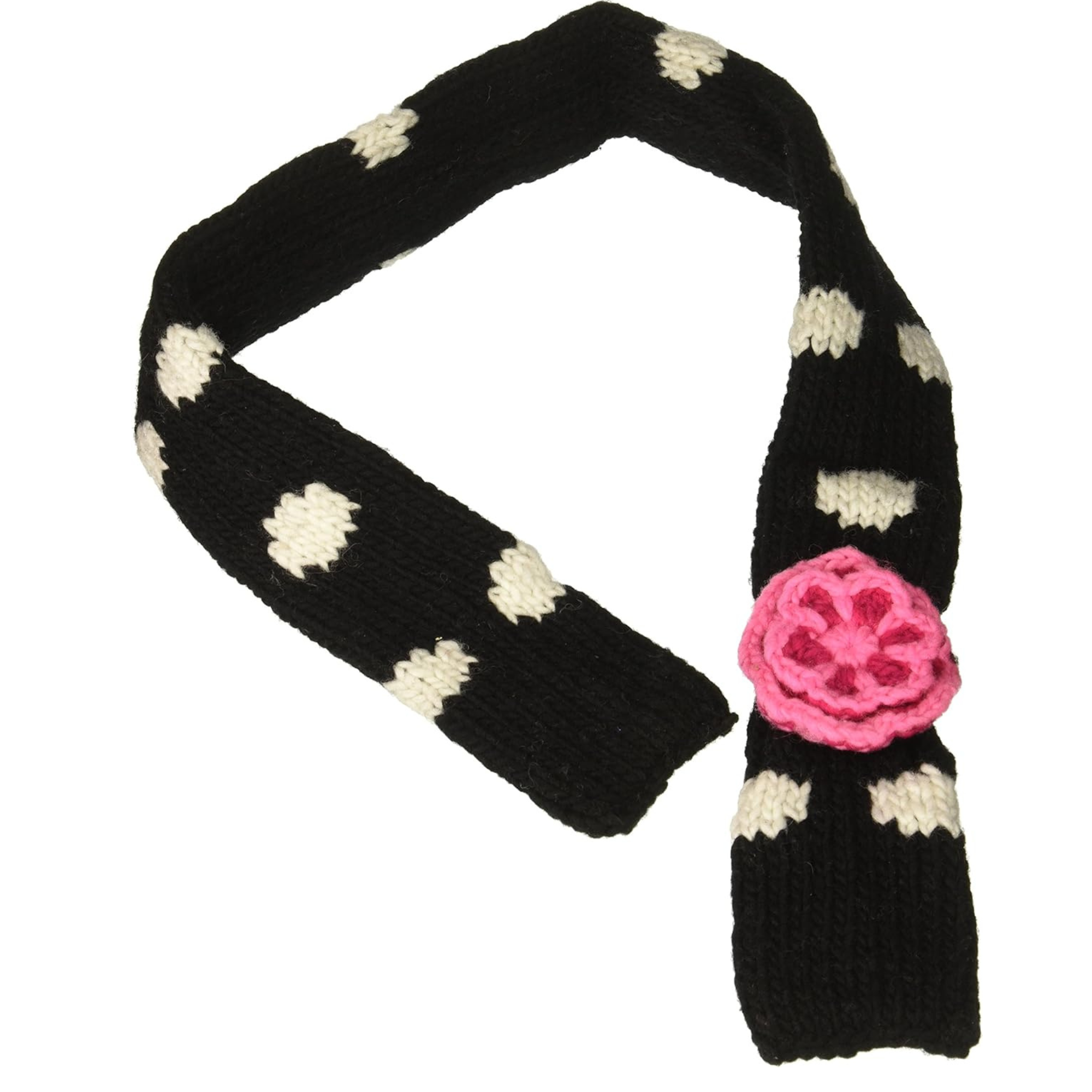 Black Polka Pet Scarf