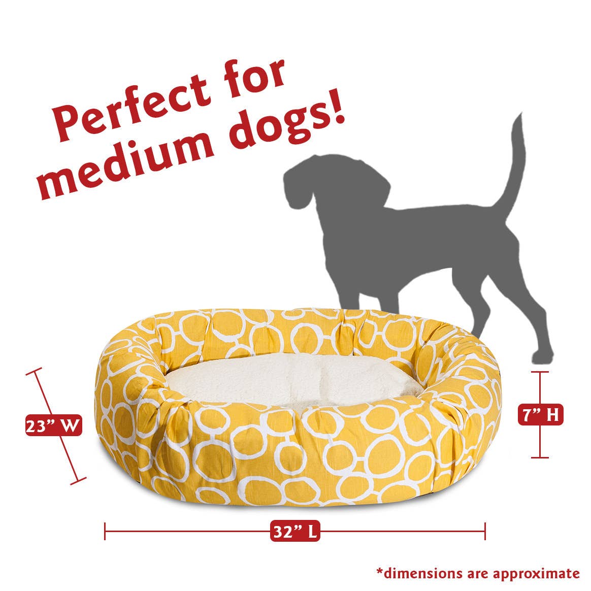 Fusion Sherpa Bagel Dog Bed