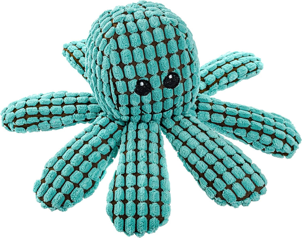 Corduroy Octopus with Crinkle Tentacles and Squeaker