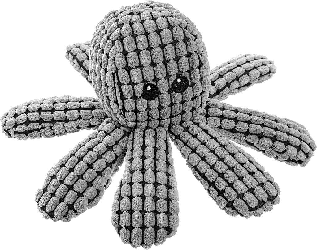 Corduroy Octopus with Crinkle Tentacles and Squeaker