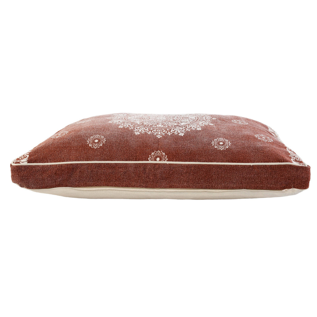 Mandala Stonewash Pillow Pet Bed With Removable Cover