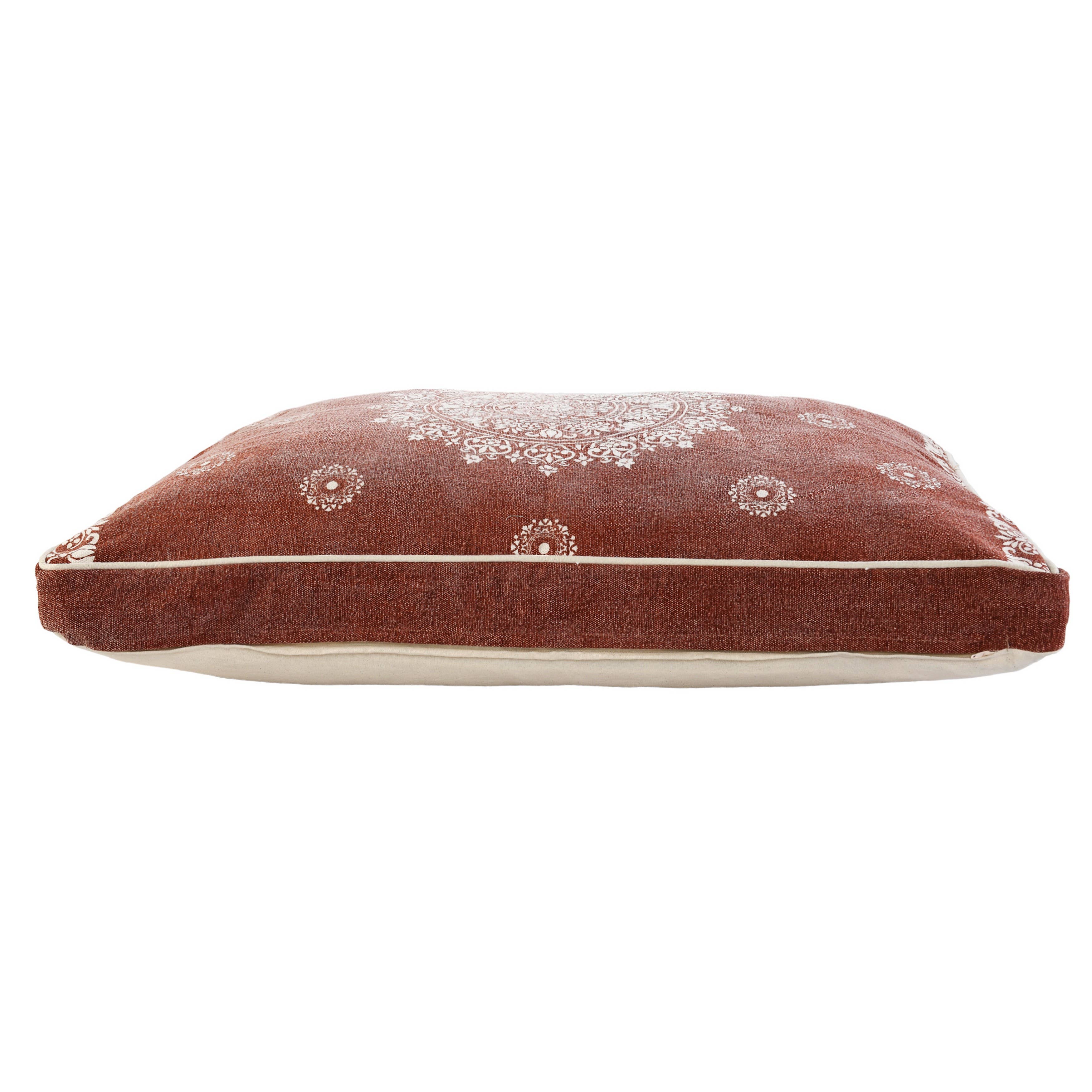 Mandala Stonewash Pillow Pet Bed With Removable Cover