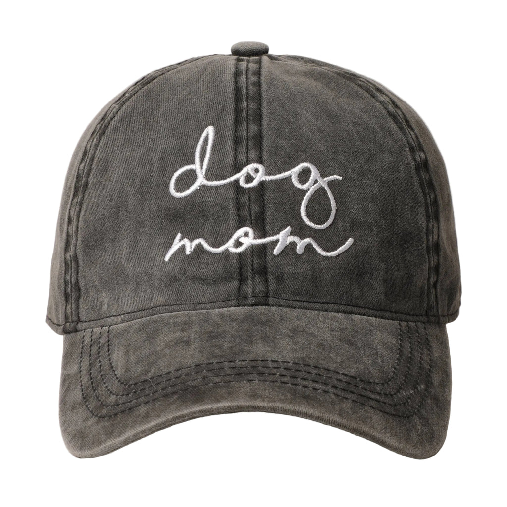 Dog Mom Lettering Embroidery Baseball Cap