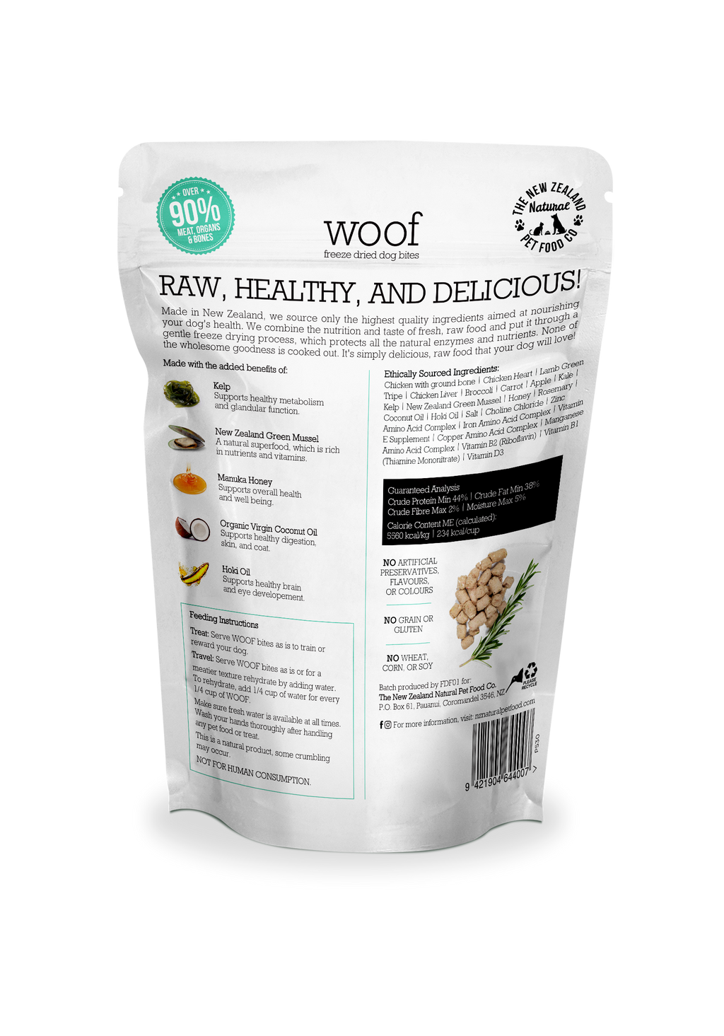 Woof Chicken Freeze Dried Dog Food