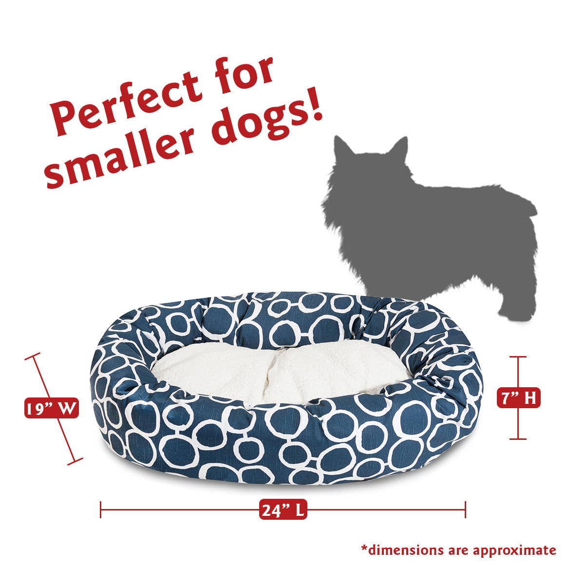 Fusion Sherpa Bagel Dog Bed