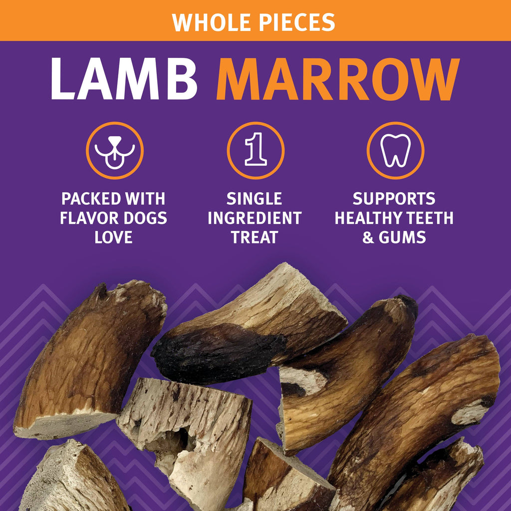 Lamb Marrow Whole Pieces Dog Treats