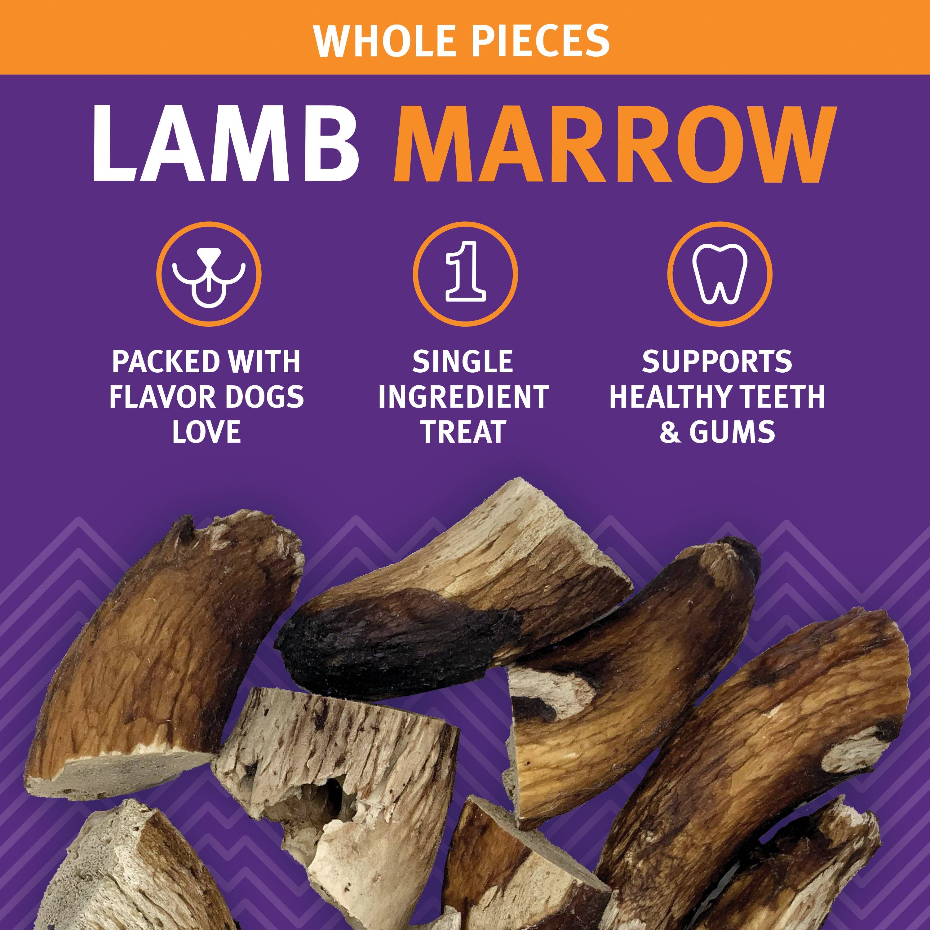 Lamb Marrow Whole Pieces Dog Treats
