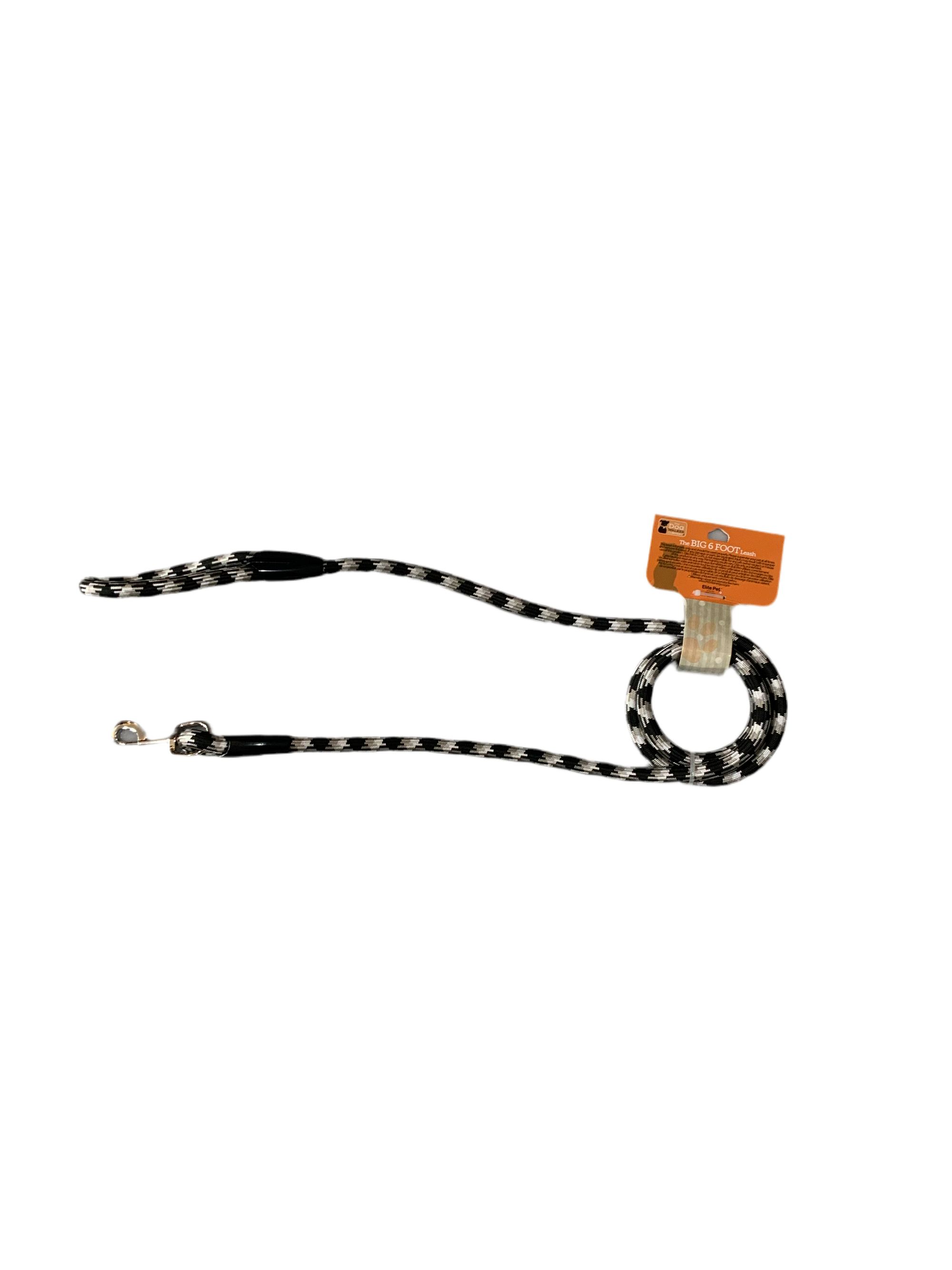 Black and white leash