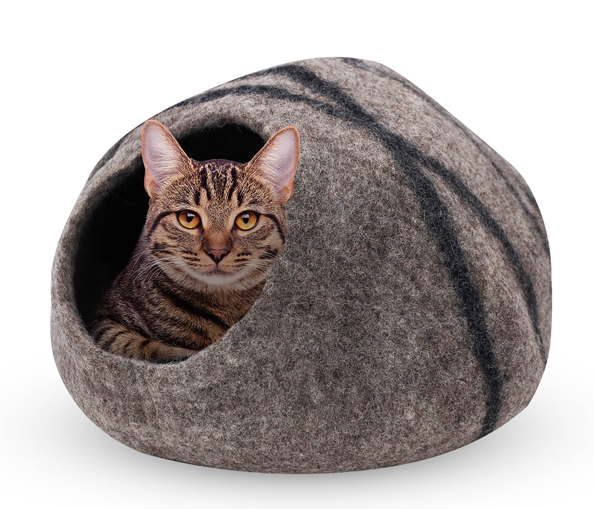 Hand Made Felt Wool Cat Cave / Cat Bed / Warm Cat House