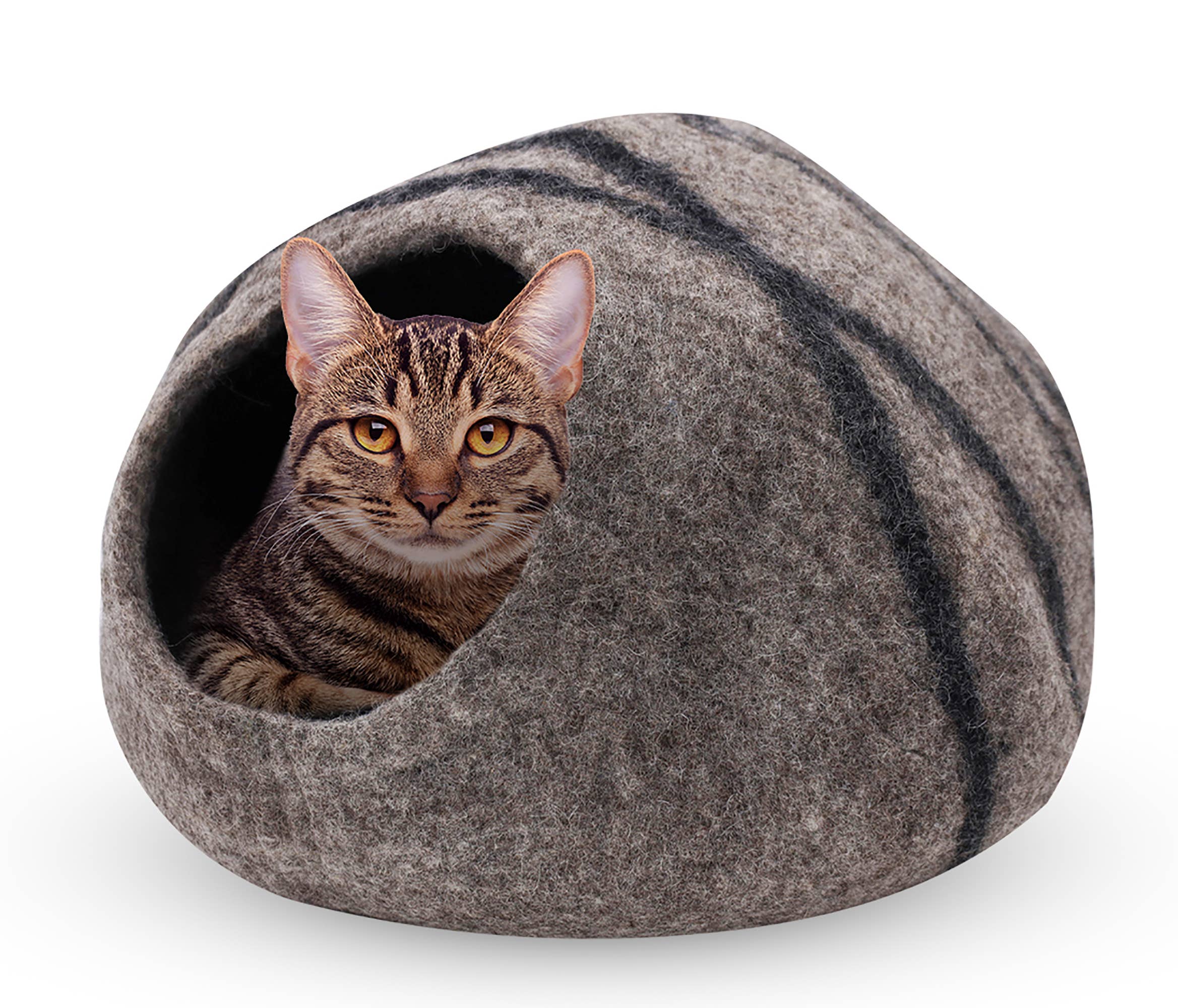 Hand Made Felt Wool Cat Cave / Cat Bed / Warm Cat House