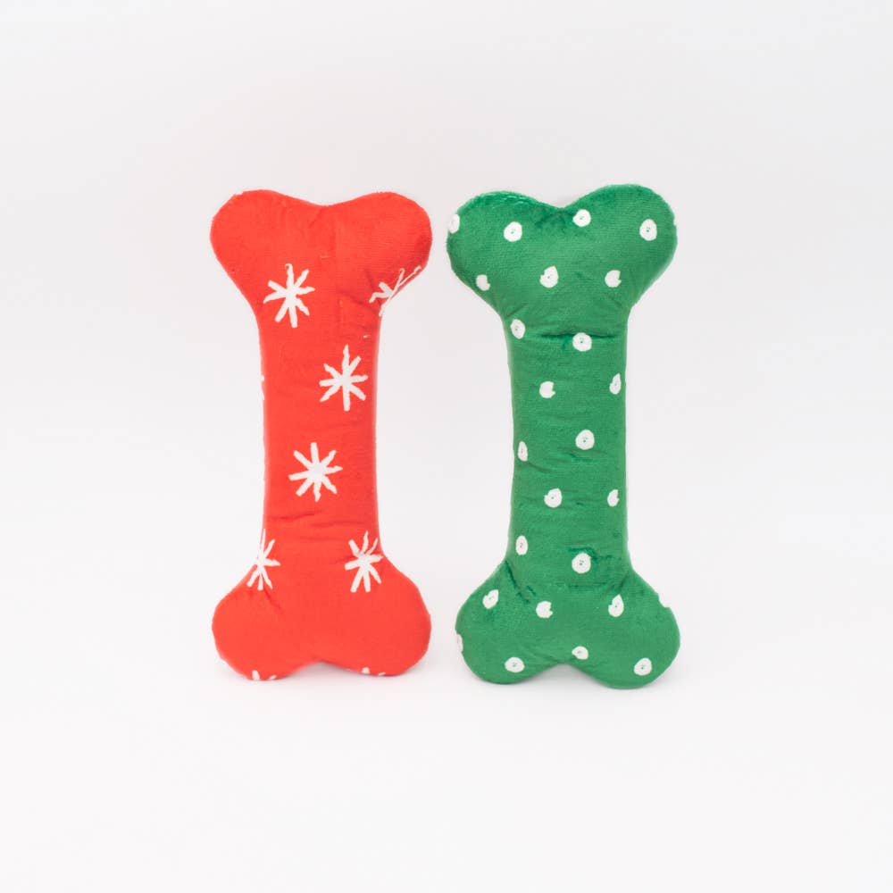 Holiday Patterned Bones Large 2pk