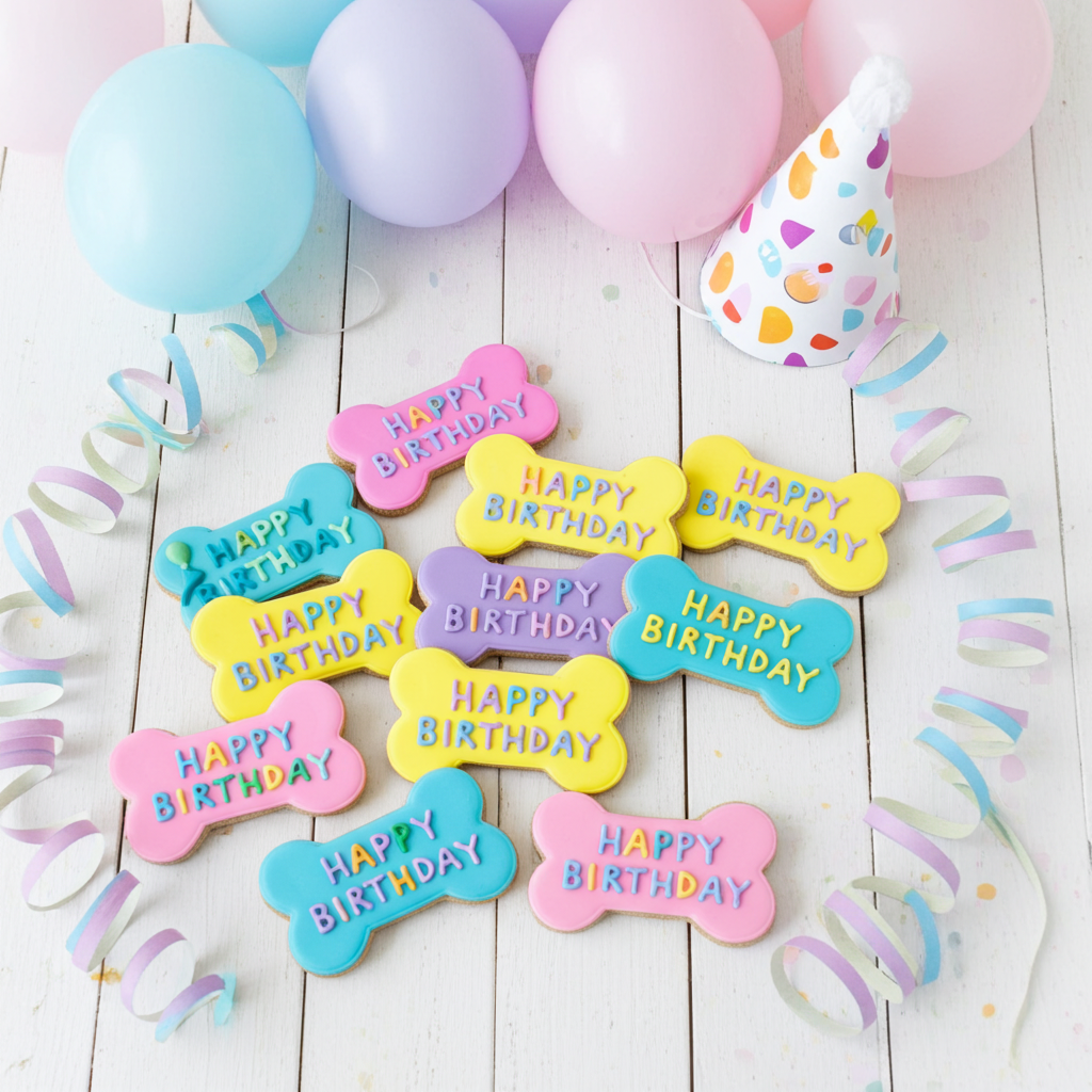 Happy Birthday Dog Cookies