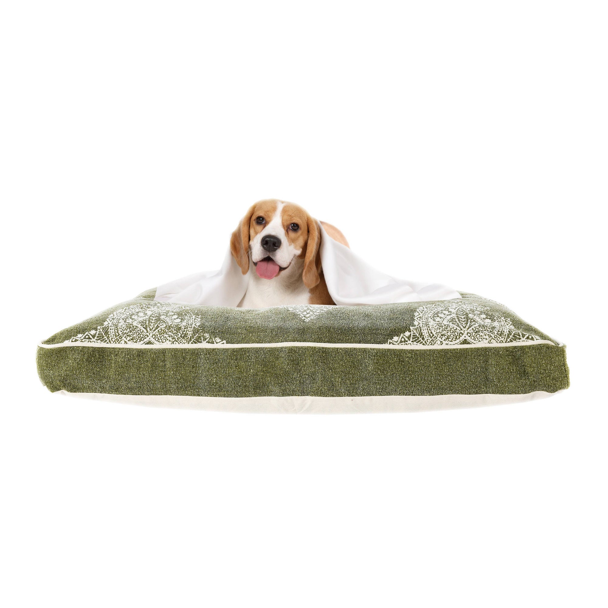Mandala Stonewash Pillow Pet Bed With Removable Cover