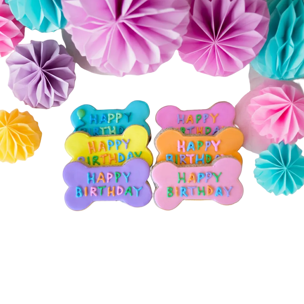 Happy Birthday Dog Cookies