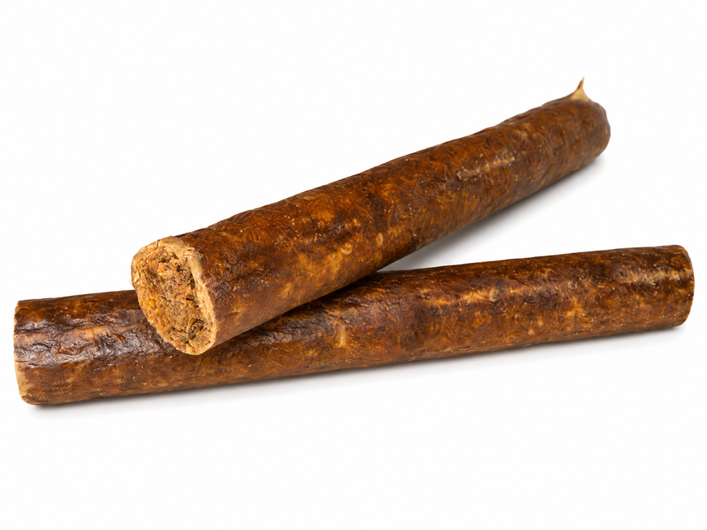 All-Natural Beef Sausage Dog Treats - 6" Chews (25/Bag)