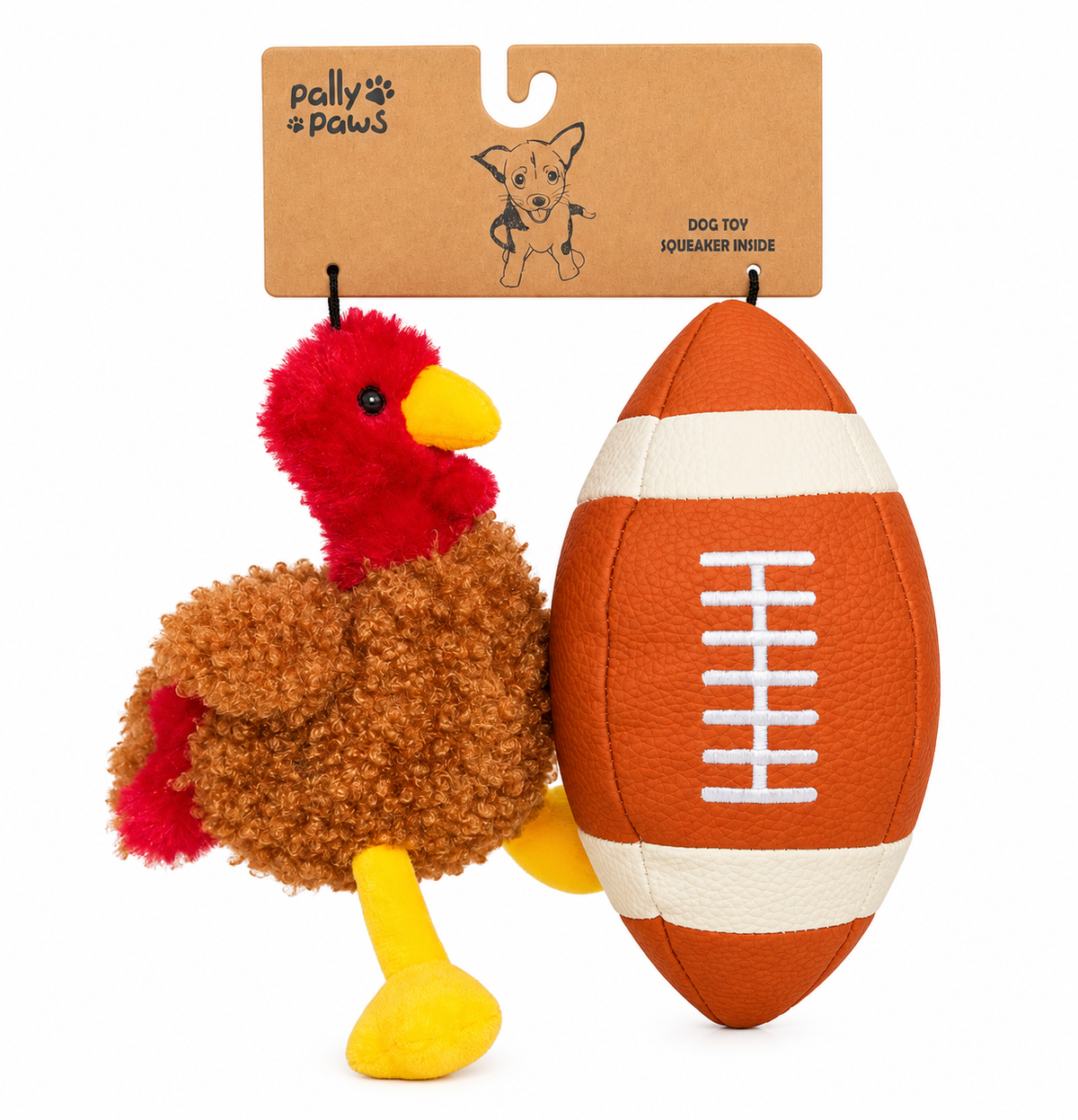 Turkey & Football Toys 2-Pack