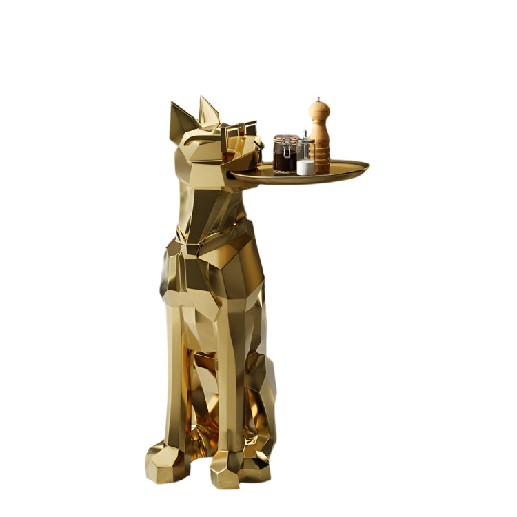 Dog Statue Holding Tray
