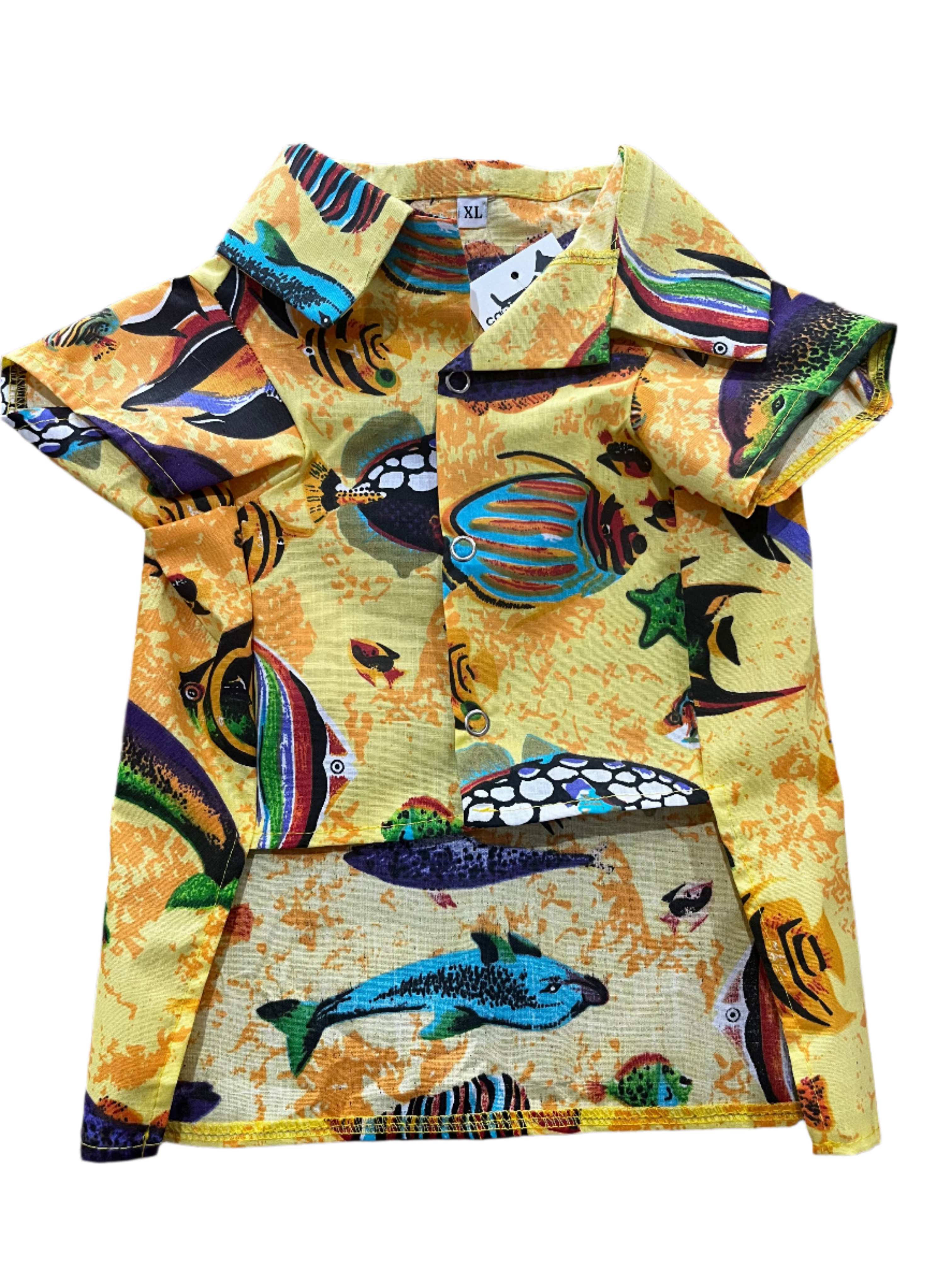 Yellow Fish Hawaiian Shirt