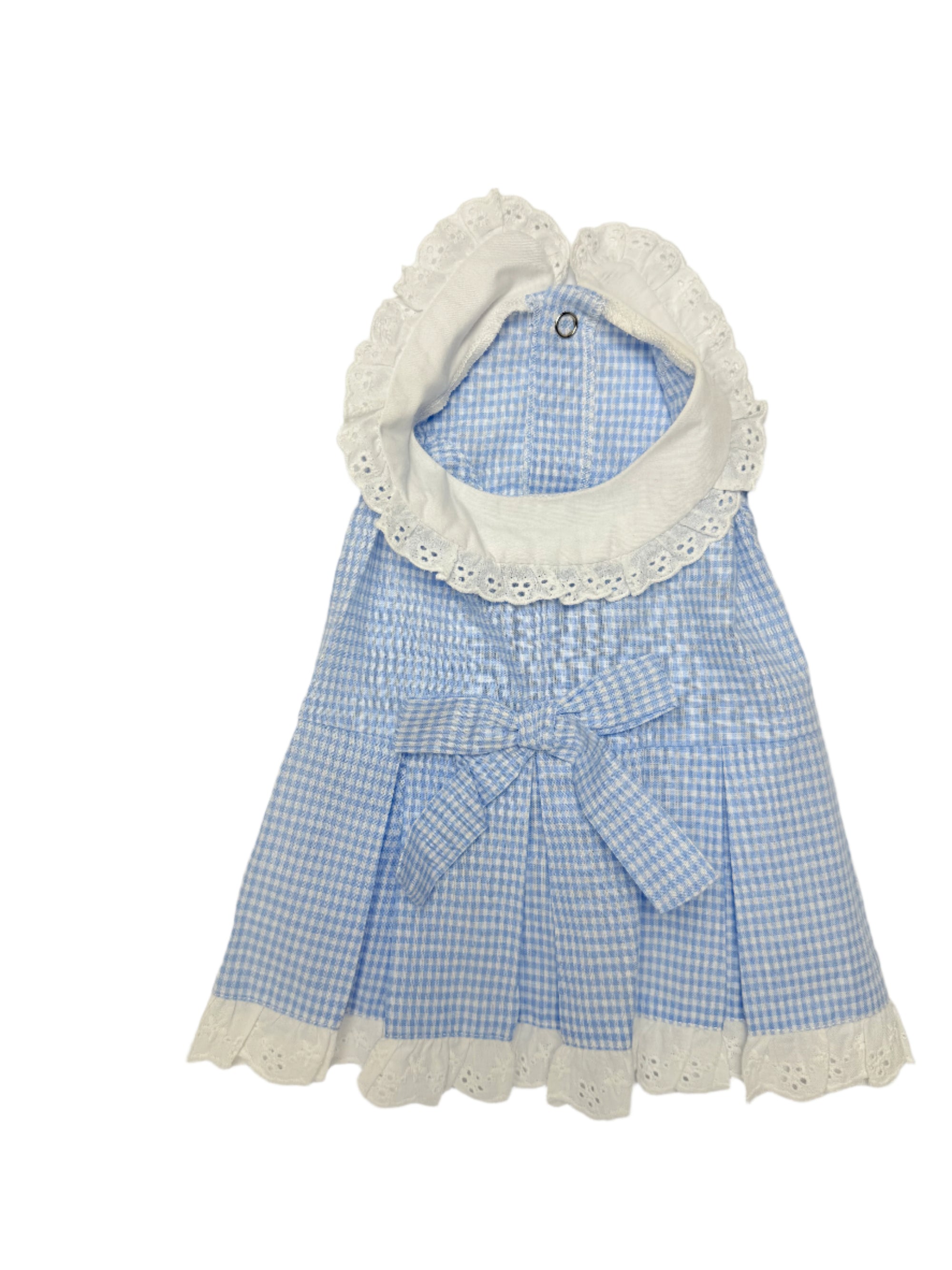 Blue Dress w Lace & Bow