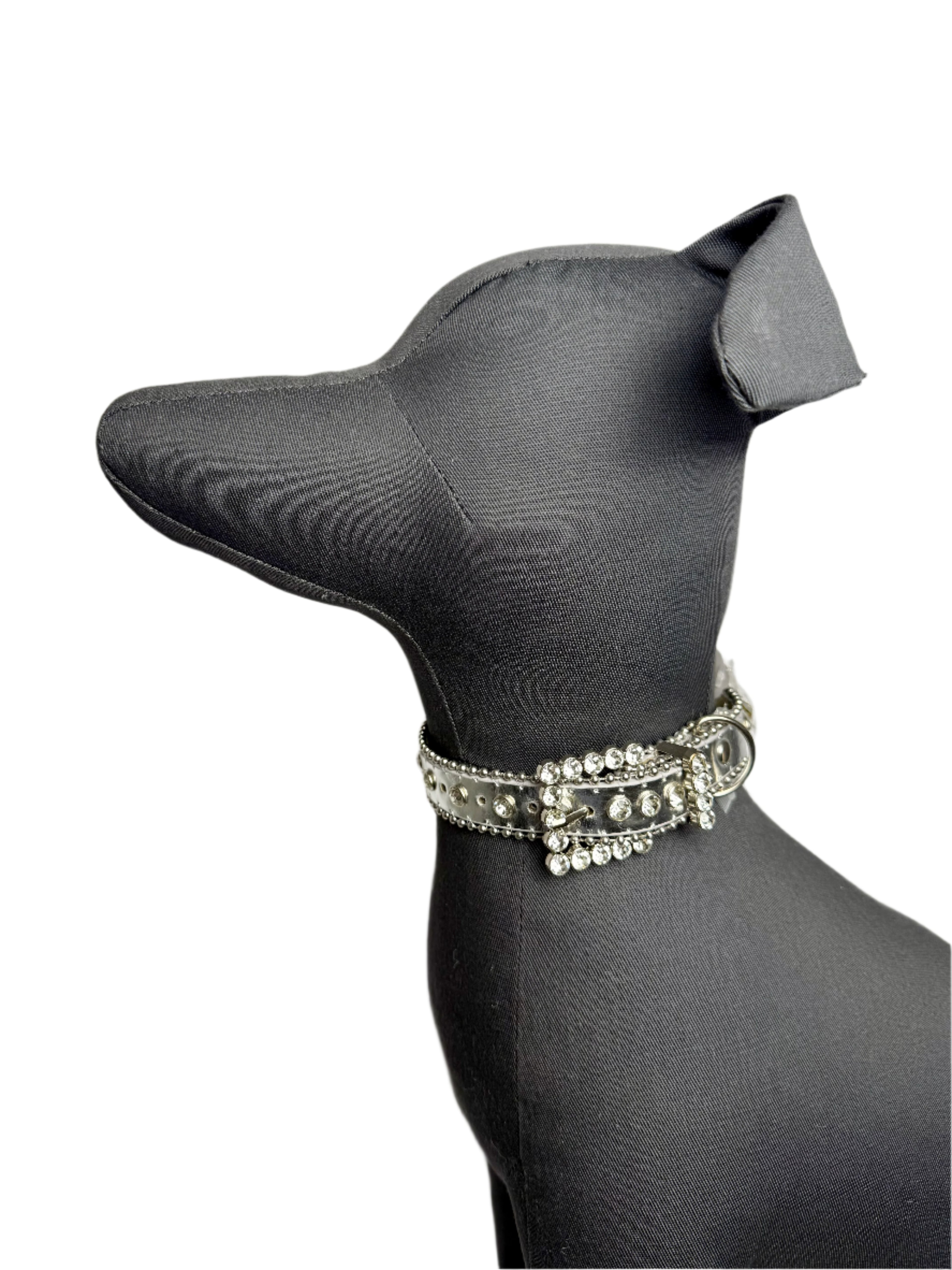 Jeweled Collar Silver Metallic