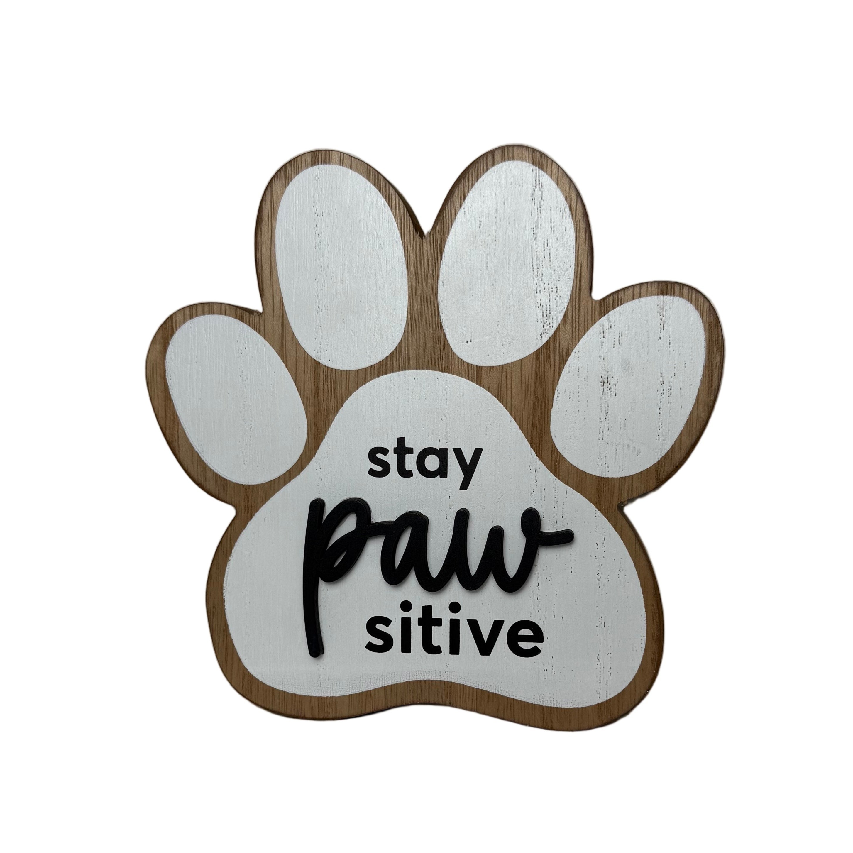 Wooden Paw Sign