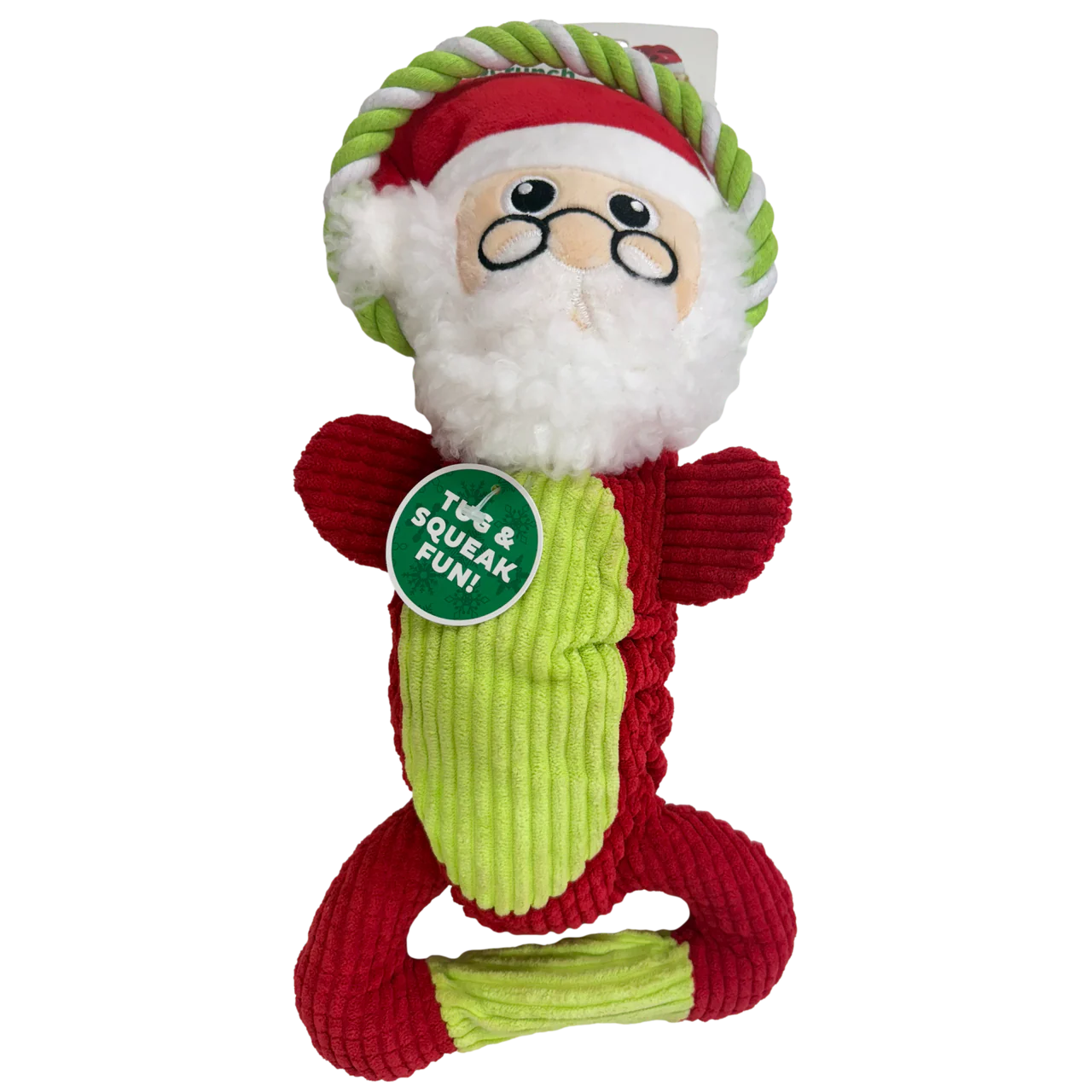 Scrunch Bunch Dog Toy - Santa