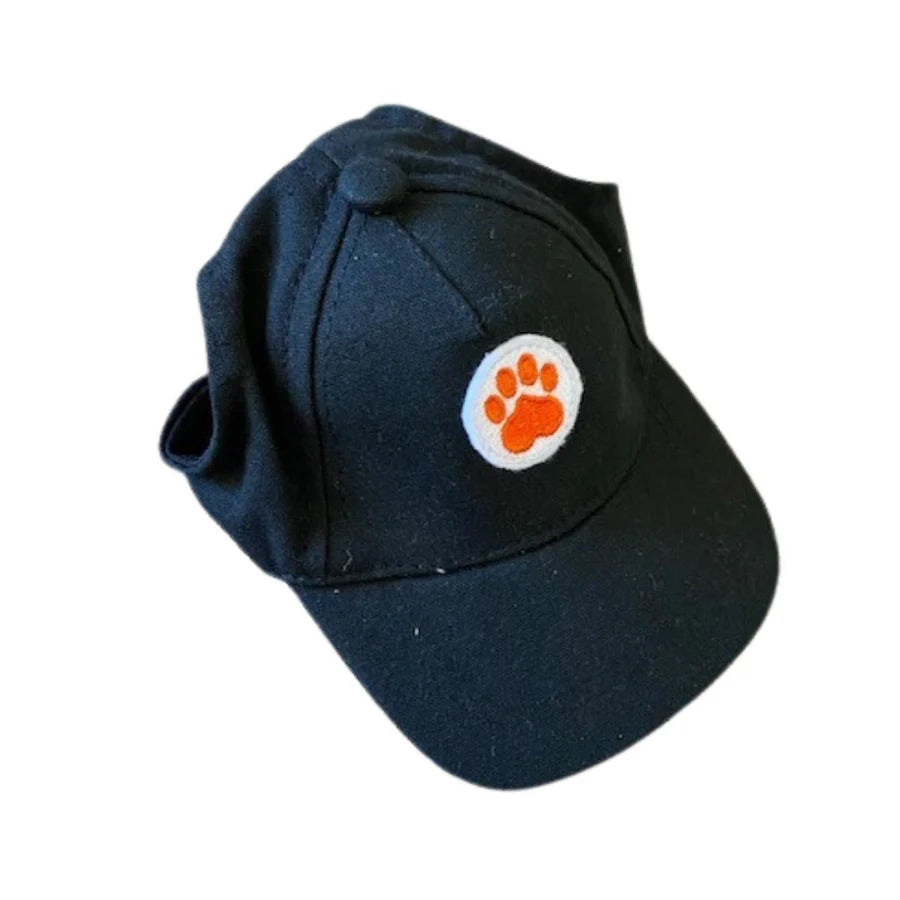 Dog Baseball Hat Black Paw