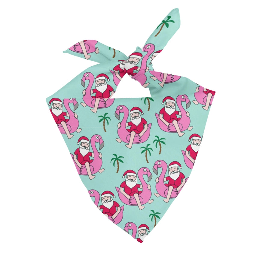 Santa Flamingo Bandana