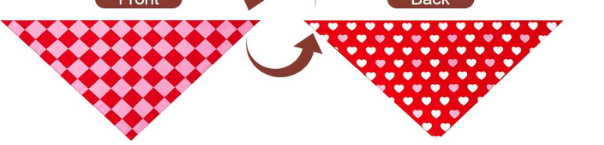 Reversible Checker and Hearts Bandana