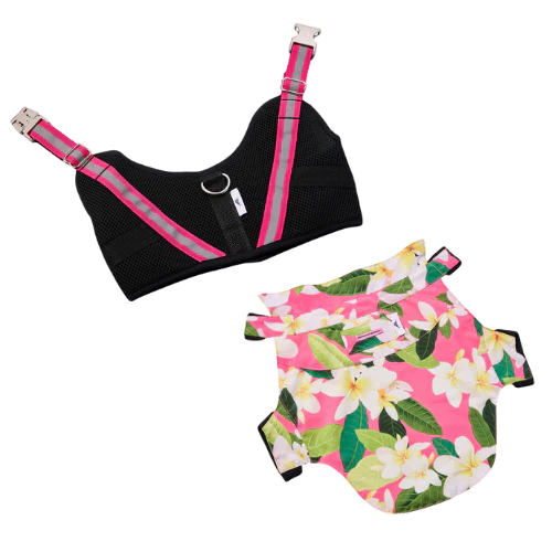 Tommy Bahama Combo Harness and Blu Shirt Hawaiian