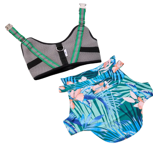 Tommy Bahama Combo Harness and Blu Shirt Hawaiian