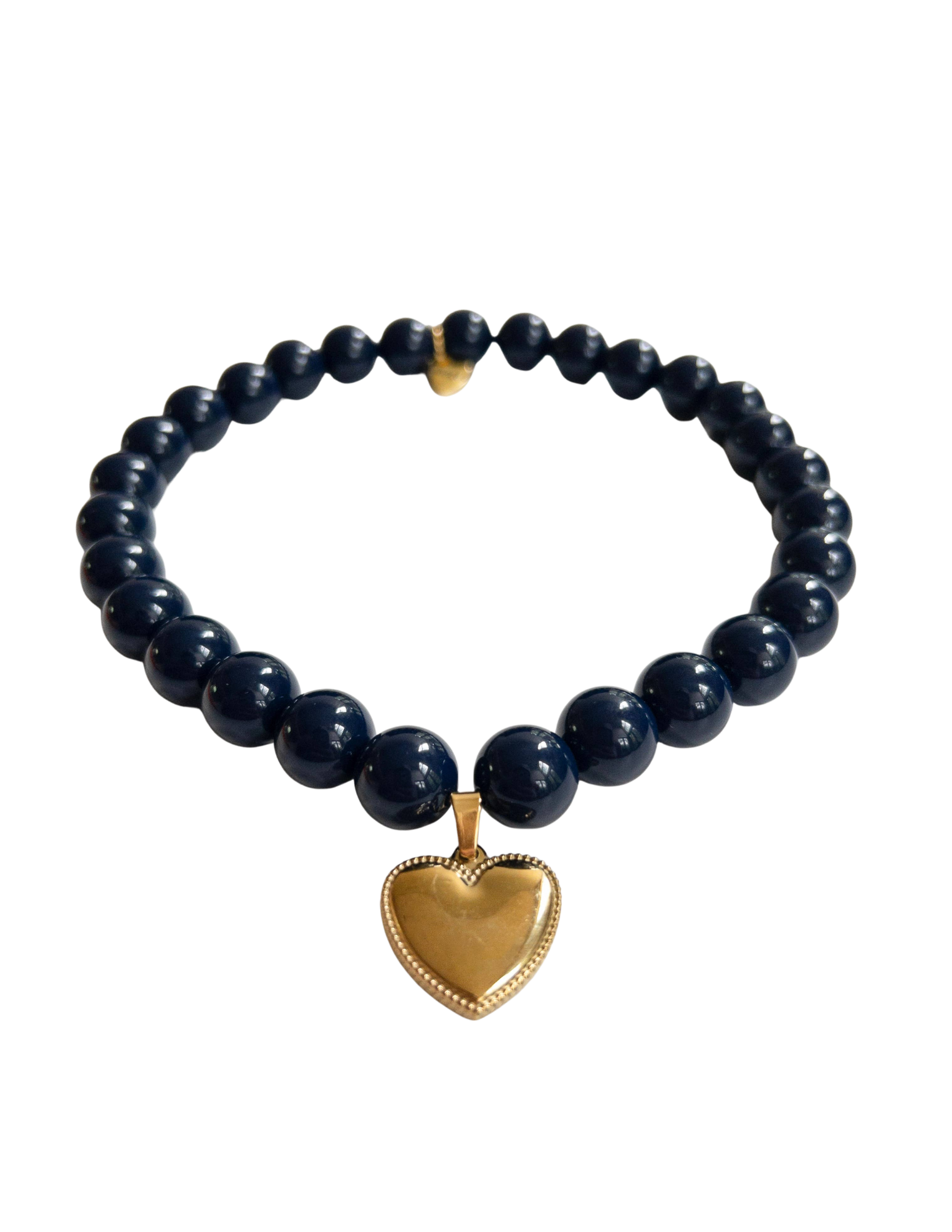 Pretty Navy Skinny Necklace