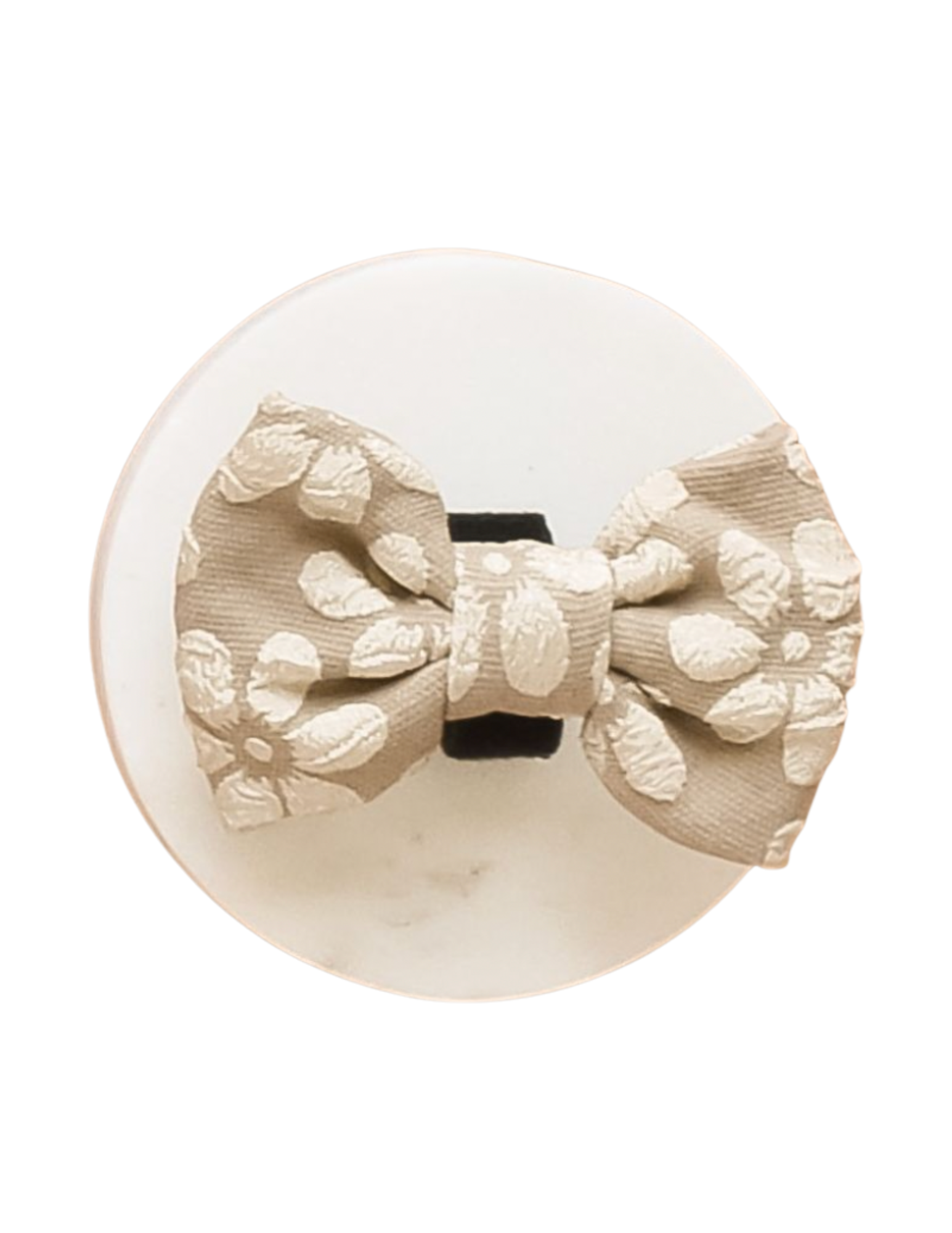 LUXE Bow Tie - Mocha Flower