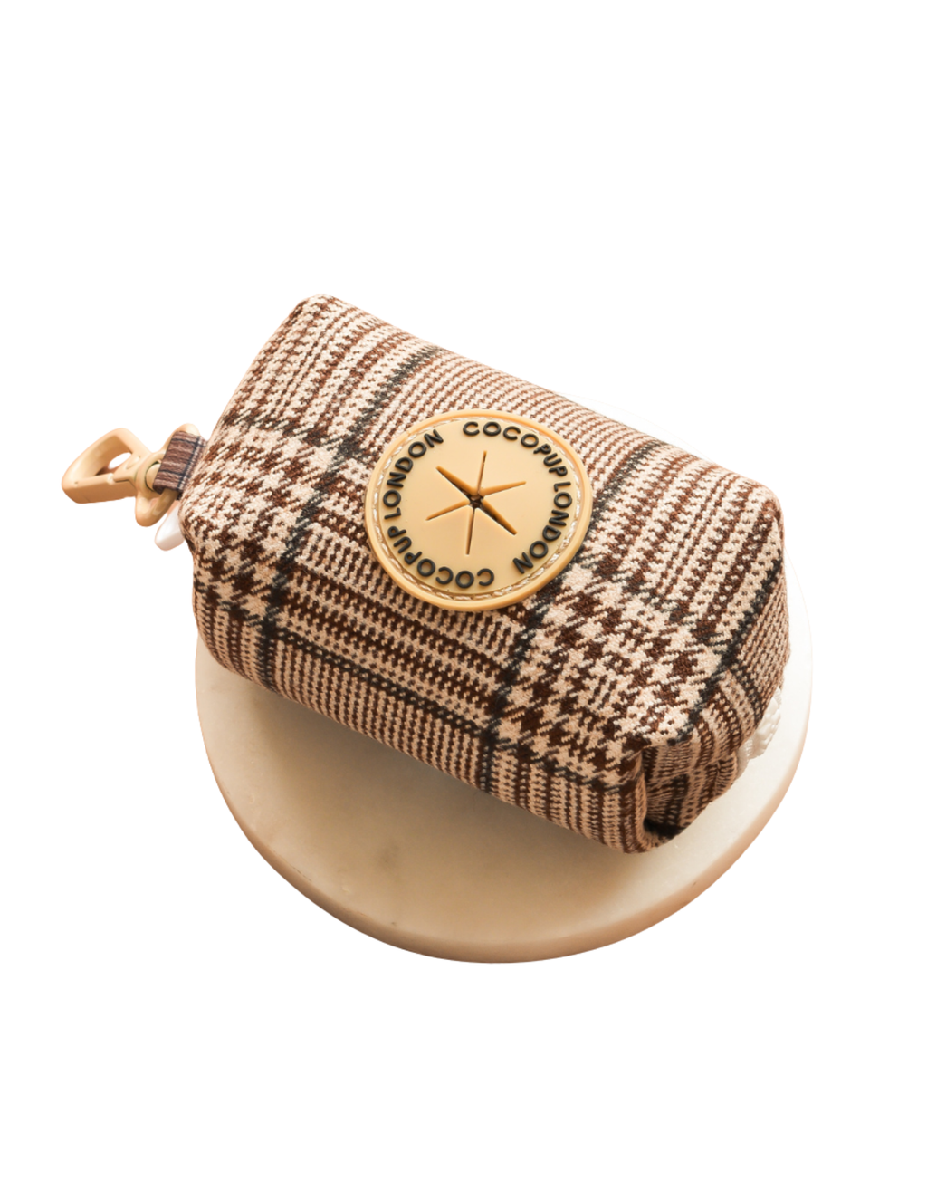 Pup Plaid Poop Bag Holder