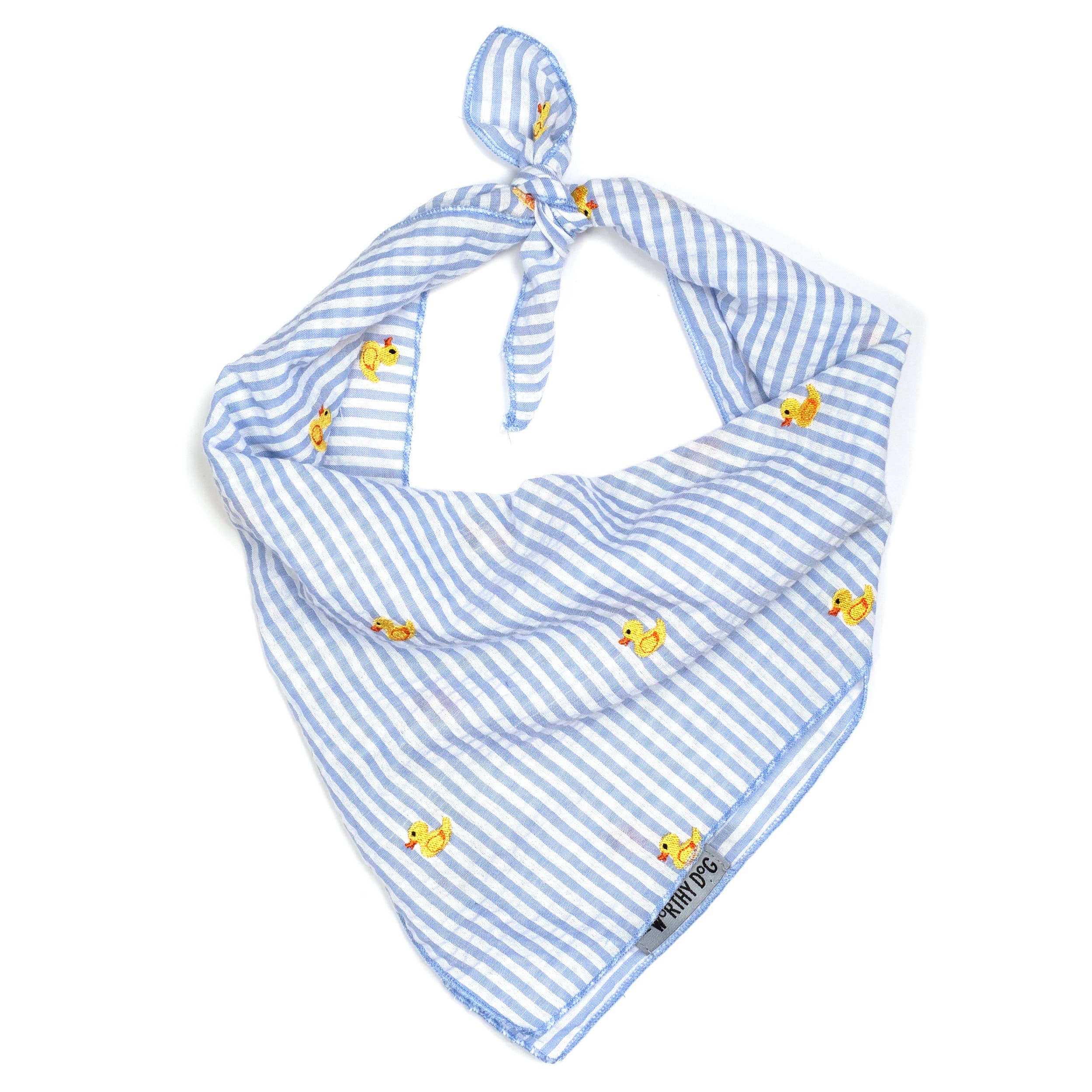 Lt. Blue Stripe Rubber Duck Bandana