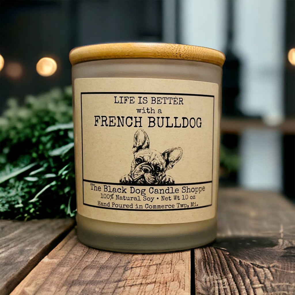 French Bulldog Candle