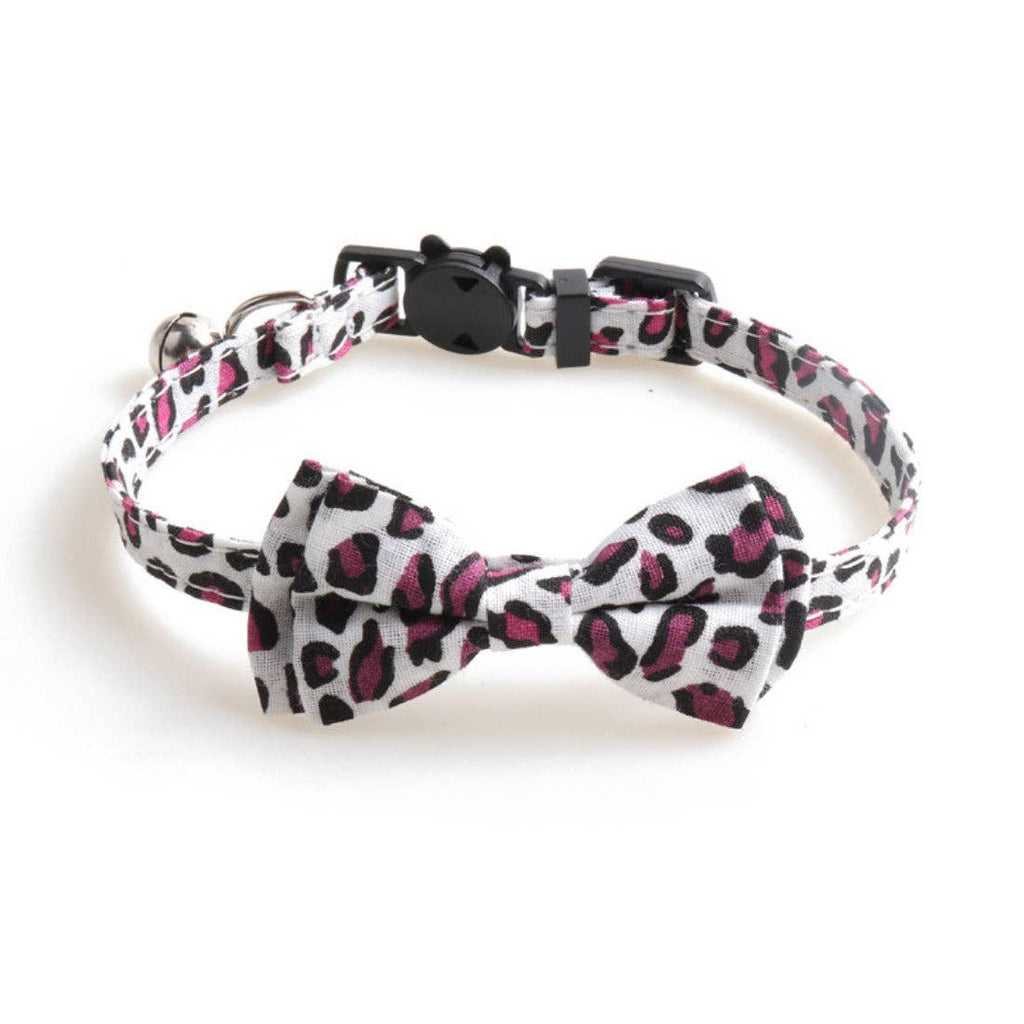Mokka - Leopard Print Bowtie Pet Collar