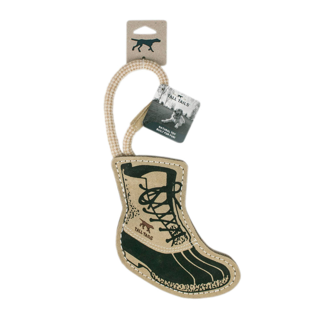 Tall Tails Natural Leather Boot Tug Dog Toy - 16"