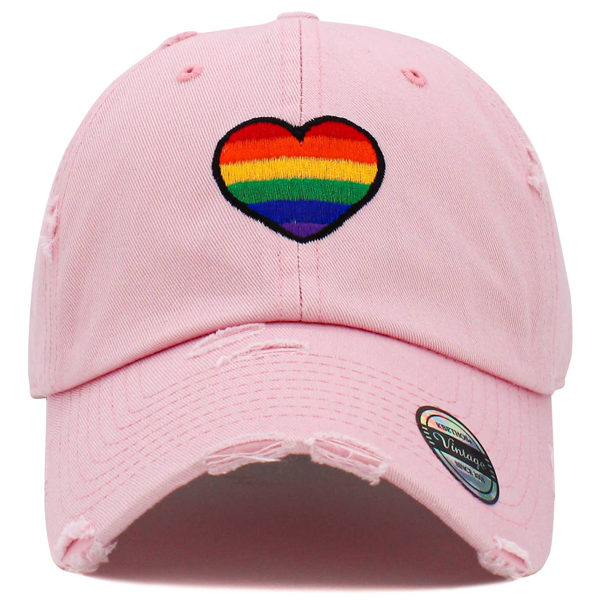 Pride Heart Vintage Dad Hat