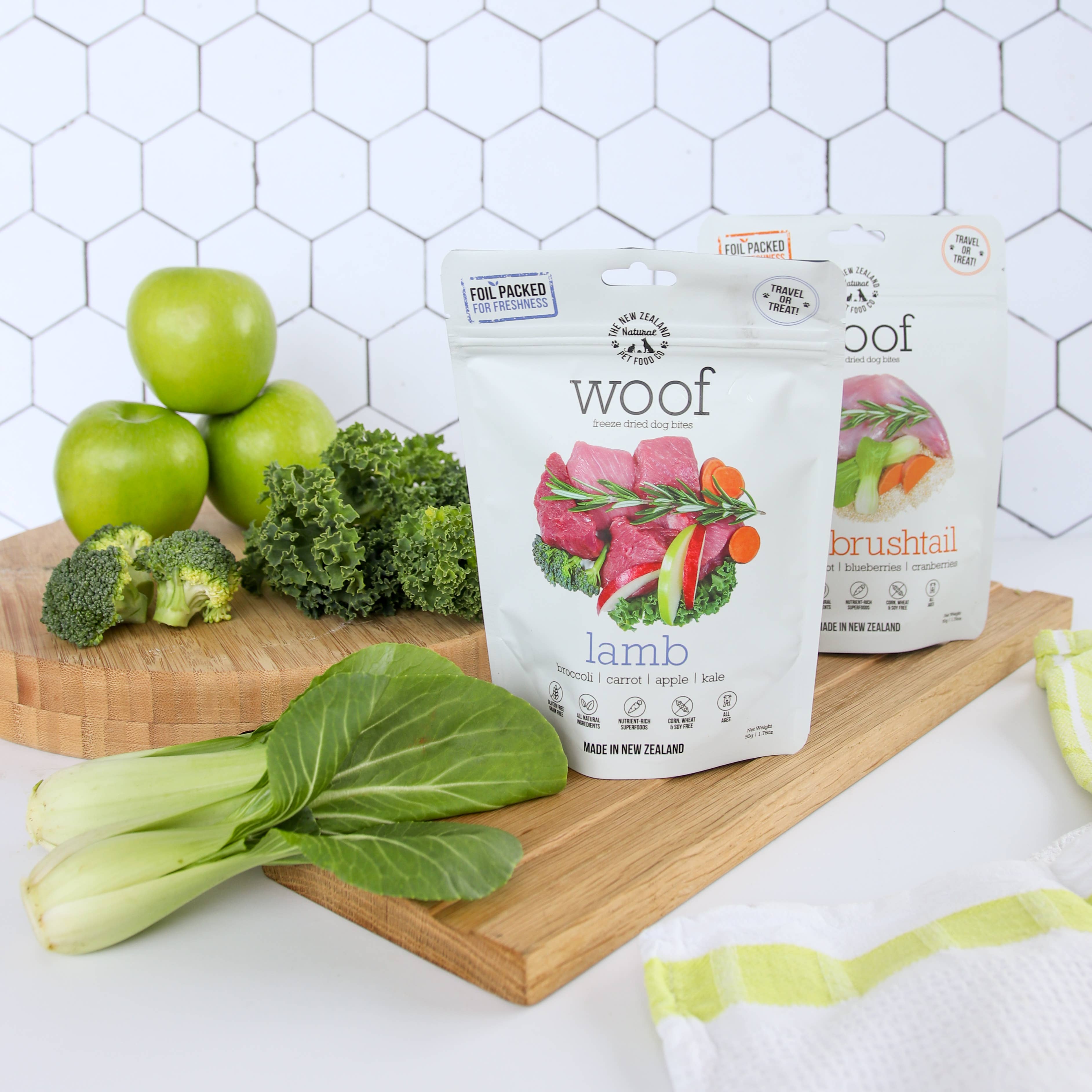 Woof Lamb Freeze Dried Dog Food 1.76oz | 9.9oz | 2.2lb