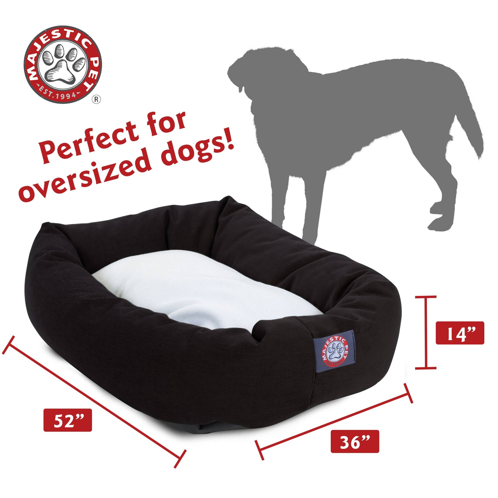 Poly/Cotton Sherpa Bagel Dog Bed