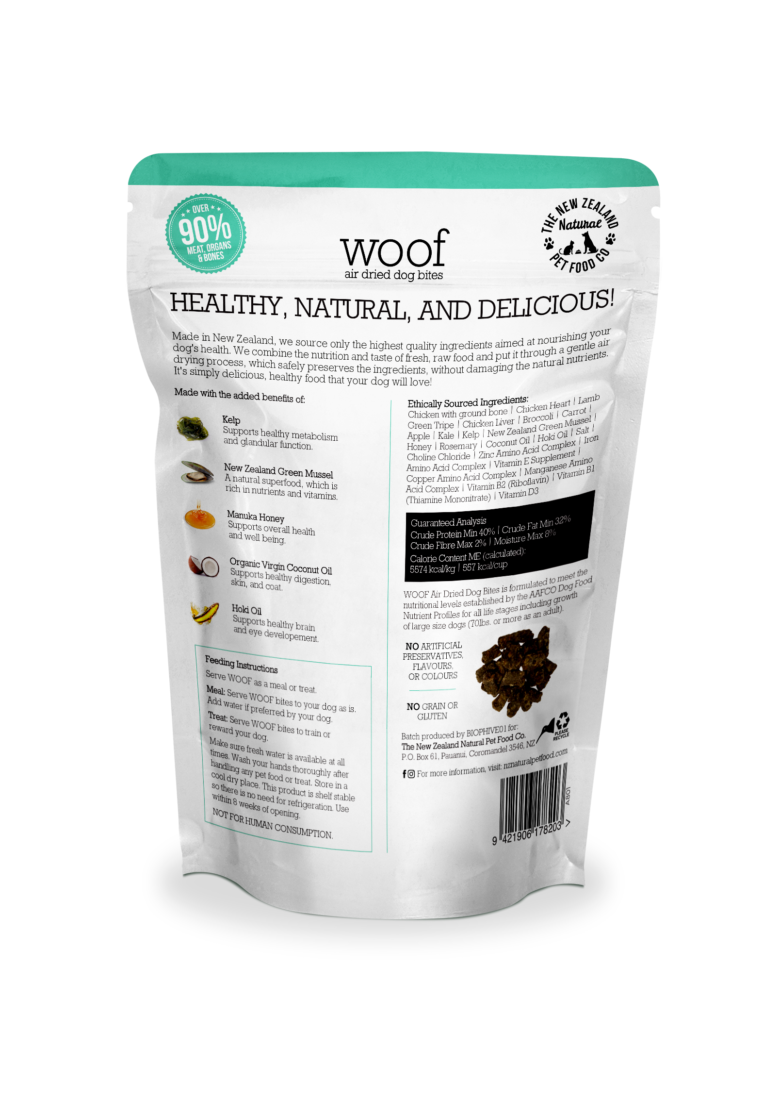 Woof Chicken Air Dried Dog Food