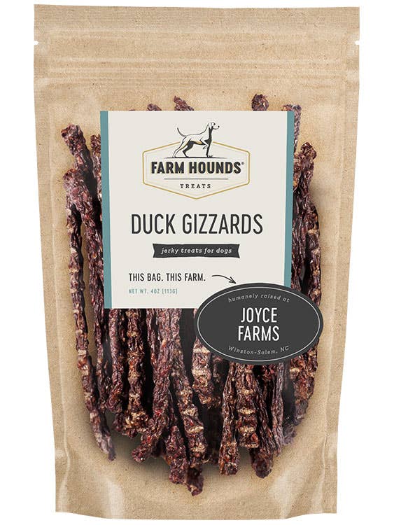 Duck Gizzard Treats - All-Natural - 4oz
