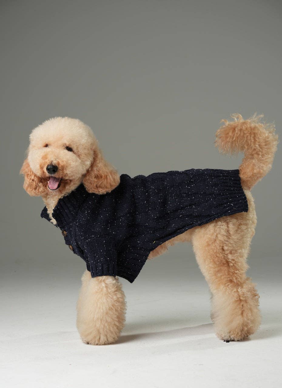 GLACIER PET SWEATER - NAVY