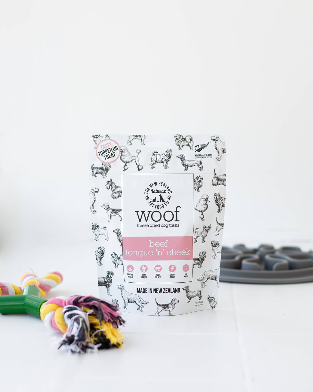 Woof Beef Tongue 'n' Cheek Treat 1.76oz